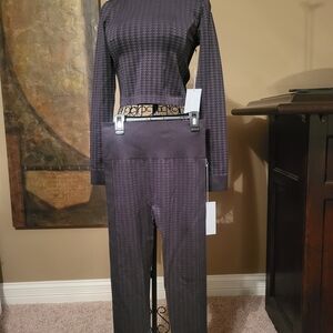 Antonio Milani Houndstooth Women's Athleisure Set